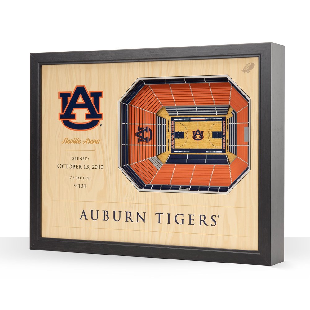 YouTheFan NCAA Auburn Tigers 25-Layer StadiumViews 3D Wall Art - Neville Arena