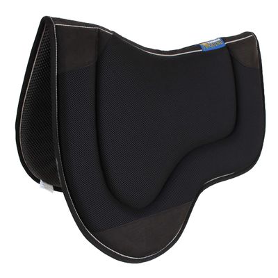 Professional Equine Horse English Western 27"x19" Endurance Contoured Neoprene Treeless Saddle Pad Black 39189
