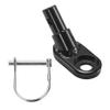 2PCS Universal Bike Trailer Hitch Aluminum Alloy Linker Bicycle Trailer Hitch Adapter Attachment Black view 3