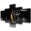 Black and Yellow Background Match Wall Art Painting Basketball Player Kobe Bryant of Lakers at Staples Center in Los Angeles Pictures Print On Canvas for Home Decoration Ready to Hang -50"W x 24"H view 1