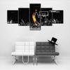 Black and Yellow Background Match Wall Art Painting Basketball Player Kobe Bryant of Lakers at Staples Center in Los Angeles Pictures Print On Canvas for Home Decoration Ready to Hang -50"W x 24"H view 2