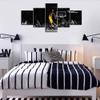 Black and Yellow Background Match Wall Art Painting Basketball Player Kobe Bryant of Lakers at Staples Center in Los Angeles Pictures Print On Canvas for Home Decoration Ready to Hang -50"W x 24"H view 4