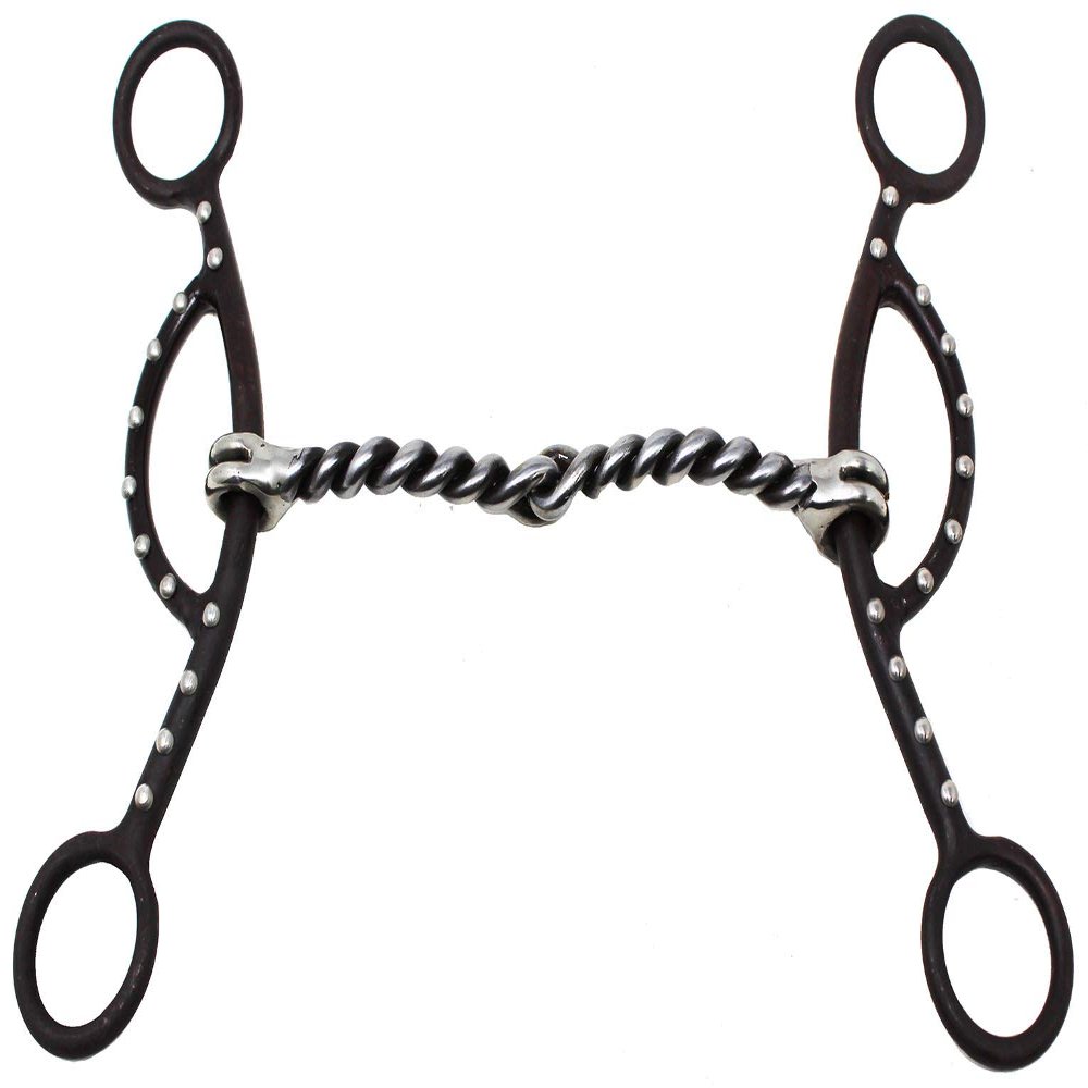 CHALLENGER Sweet Iron SS Twisted Wire Horse Snaffle Bit 6" Cheeks 35150