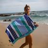 Elite Trend Quick Dry Towel Large 63x31 Inch - Microfiber Beach Towel - Perfect for Beach, Travel, Swimming, Pool, Yoga, Hiking, Camping - Lightweight, Fast Drying, Compact for Adults (Ocean) view 3