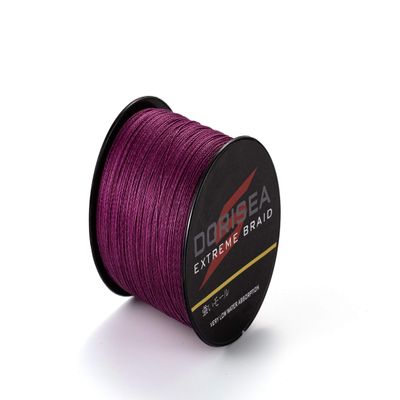 Dorisea Extreme Braid 100% Pe Purple Braided Fishing Line 109Yards-2187Yards 6-550Lb Test Fishing Wire Fishing String Superline (100m/109Yards 15lb/0.18mm)