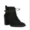 PAZZLE Stylish 18 Womens Waterproof Chunky Heel Platform Drawstring Lug Sole Snow Boots (7.5, Black) view 1