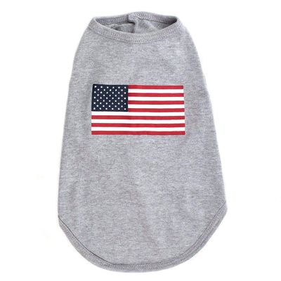 Dog Tee Shirt - Color- Dog American Flag Tee Shirt for Dogs - Size Small - - This Easy Fit Durable Safe Machine Washable Flag Tee is Perfect for The Pet in Your Life Support Your Country !