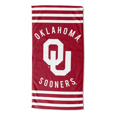 Northwest NCAA Oklahoma Sooners Beach Towel, 30" x 60", Stripes