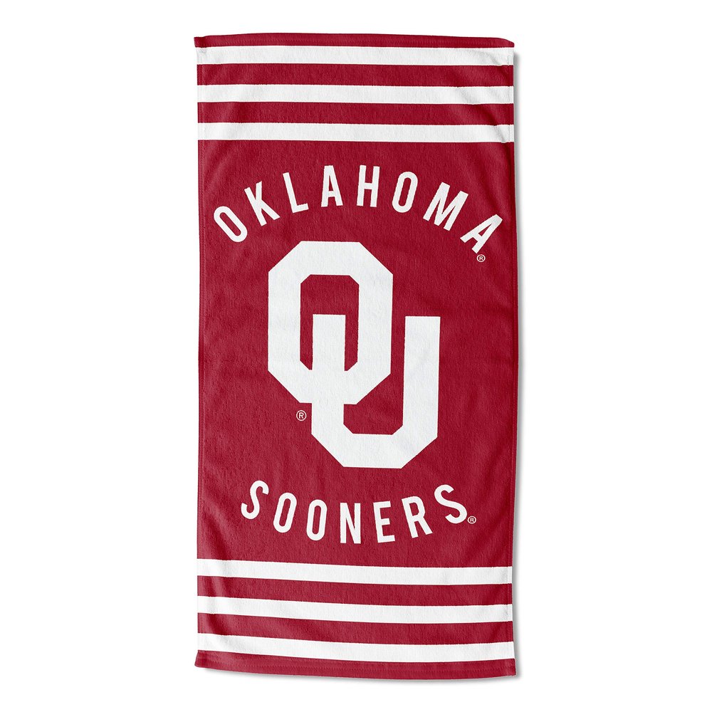 Northwest NCAA Oklahoma Sooners Beach Towel, 30" x 60", Stripes