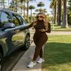 OVIGILY Adult High Neck Long Sleeve Dance Unitard for Women Bodysuits Full Body Leotard Spandex Catsuit view 2