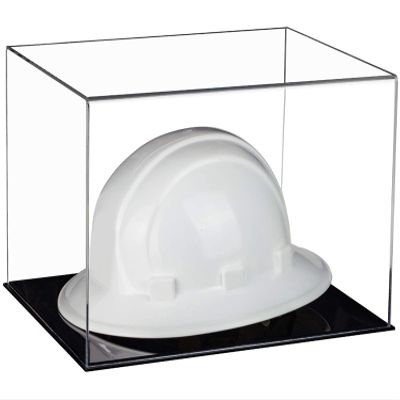 Better Display Cases Clear Acrylic Large Helmet - Hard Hat Display Case (V13/A082)