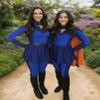 OVIGILY Adult High Neck Long Sleeve Dance Unitard for Women Bodysuits (Royal Blue, X-Large) view 2