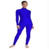 OVIGILY Adult High Neck Long Sleeve Dance Unitard for Women Bodysuits (Royal Blue, X-Large) view 3