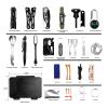 ANTARCTICA Emergency Survival Gear Kits 60 in 1, Outdoor Survival Tool with Emergency Bracelet Whistle Flashlight Pliers Pen Wire Saw for Camping, Hiking, Climbing,Car view 2
