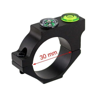 Ace Hunter Tactical Bubble Level 25.4mm 30mm Riflescope Level Ring Bubble with Compass (30MM)