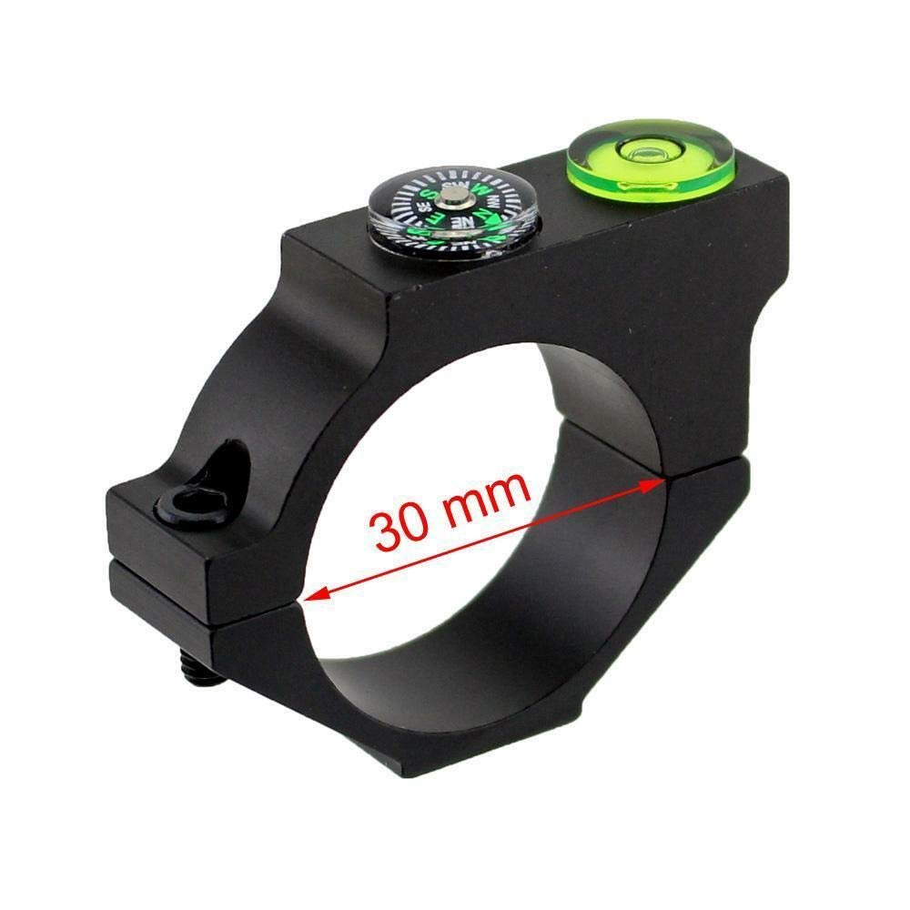 Ace Hunter Tactical Bubble Level 25.4mm 30mm Riflescope Level Ring Bubble with Compass (30MM)