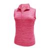 Monterey Club Women's Melange Jersey Performance Sport Top Sleeveless #2363 (Raspberry, Medium) view 1