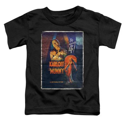 A&E Designs The Mummy Toddler T-Shirt Movie Poster Black Tee, 4T