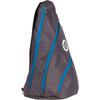 BESTA Premium Pickleball Bag. Padded Sling Bag with 3 Compartments, Water Bottle Holder and Adjustable Strap that Switches Sides. Holds Several Paddles, Balls and More. (Gray with Blue Trim) view 4