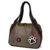 Chala Bowling Bag Stone Gray - PawPrint B&W view 1