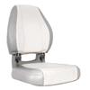 Oceansouth Sirocco Folding Boat Seat (Gray/White, Sirocco Folding Boat Seat) fishing folding chair black light back cushion boat seats leaders accessories bucket seat covers waterproof cushions view 1