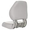 Oceansouth Sirocco Folding Boat Seat (Gray/White, Sirocco Folding Boat Seat) fishing folding chair black light back cushion boat seats leaders accessories bucket seat covers waterproof cushions view 2