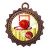 Basketball Bronze Large 3 Inch Engraved Medals Trophy Award Personalized Free D03-FCL411 25PK view 2