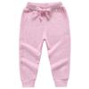 Ding-dong Baby Toddler Kid Boy Solid Cotton Active Pants Casual Drawstring Jogger Sport Jogger PantsPink,4T view 1