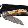 Fanfoobi Laser Engraved Pocket Knife with monogrammed H(from Alphabet 26 A-Z), Anniversary Present for Men, Birthday Present for Men, Boyfriend, Husband Birthday, Fathers Day view 3