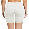 baleaf Biker Shorts Women Yoga Gym Workout Spandex Running Volleyball Tummy Control Compression with Pockets 8" White XL view 2