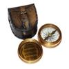 Marine Pocket Compass 1920 Robert Frost Poem Engraved Compass with Leather case, Unique Vintage Gift for All Occasion.Camping Compass, Gift Compass, Graduation Day Gifts, Husband, Father view 2