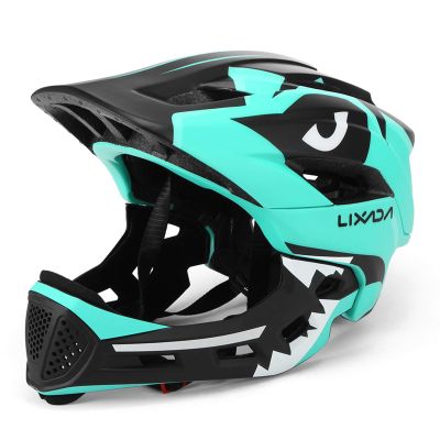 Lixada Kids Bike Helmet Adjustable Detachable Full Face Helmet for Cycling Helmet for Children Bicycle, Skateboard, Scooter, Protective Gear (20.5-22 Inches)