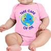TEEAMORE Custom Bodysuits for Baby Personalized Bodysuit Design Your Own Add Your Text Image Pink view 3