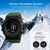 AOSLSI Watch Compass, Altimeter Barometer Thermometer Temperature, Pedometer, Military Army Waterproof Outdoors Sport Digital Watch for Men view 2