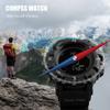 AOSLSI Watch Compass, Altimeter Barometer Thermometer Temperature, Pedometer, Military Army Waterproof Outdoors Sport Digital Watch for Men view 4