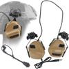 ATAIRSOFT Tactical Headset Unlimited Power Intercom with Microphone Waterproof Hunting Shooting Headphones Earmuff No Noise Reduction Function (Tan) view 1