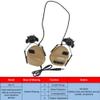 ATAIRSOFT Tactical Headset Unlimited Power Intercom with Microphone Waterproof Hunting Shooting Headphones Earmuff No Noise Reduction Function (Tan) view 2