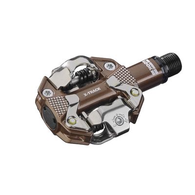 LOOK Cycle - X-Track MTB Bike Pedals - Standard SPD Mechanism Compatible - Clipless Pedal (Bronze)