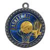 Express Medals Basketball Silver Medal Trophy Award with Neck Ribbon STDD212-EG12 5PK view 1