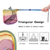PLUSINNO Kids Fishing Net, Telescopic Lightweight Landing Net with Aluminum Pole Handle and Nylon Mesh, Catch and Release Butterfly Net for Kids Youth Outdoor (1 Pack-Blue) view 4