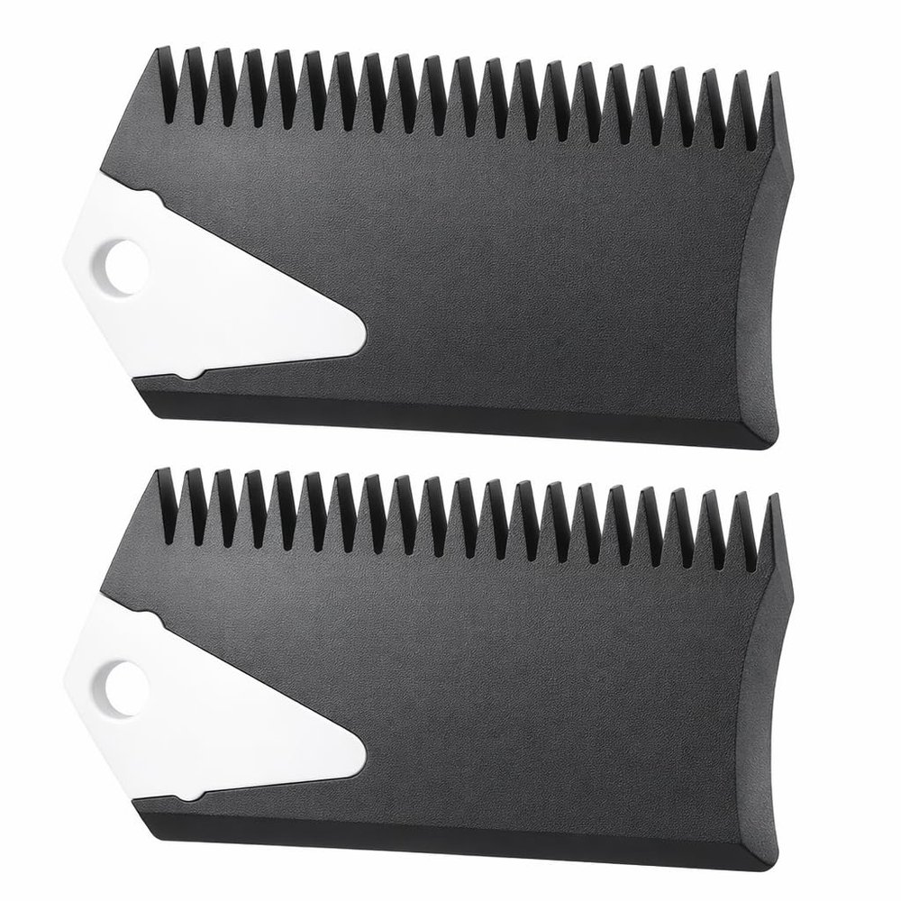 Alomejor Surfboard Wax Comb 2Pcs PVC Surfboard Surfing Wax Comb Remover Cleaner Remover Maintenance Tool for Surf Board Skimboard Longboard Surfing Maintenance