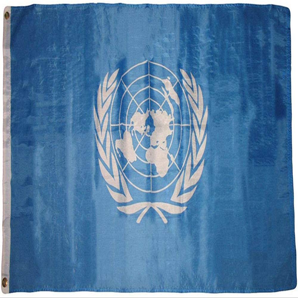 AES American Wholesale 3x5 United Nations UN Premium Quality Flag 3'x5' Banner Grommets Polyester