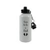 CustomGiftsNow Soon to be a Dad - Aluminum 20 Ounce Summer White Sport Water Bottle, 2 Lids view 1