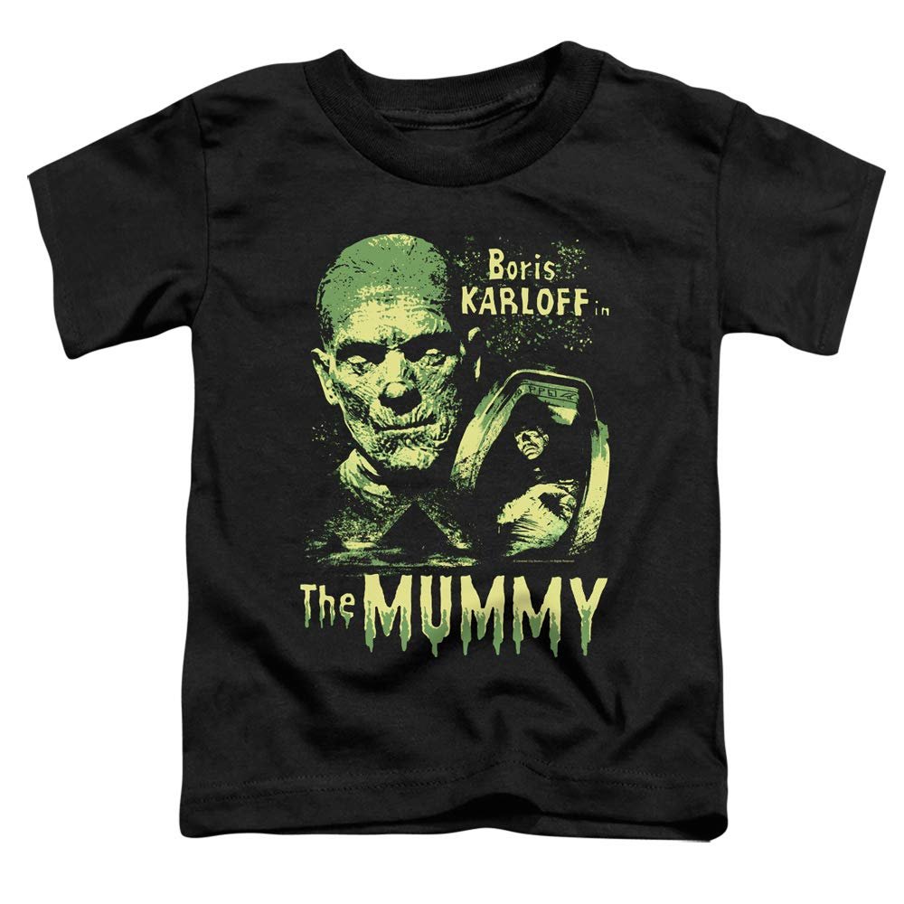 A&E Designs The Mummy Toddler T-Shirt Boris Karloff Black Tee, 2T