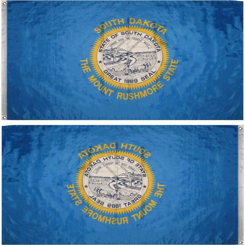 AES American Wholesale 3x5 State of South Dakota Premium Quality Flag 3'x5' Banner Super Polyester