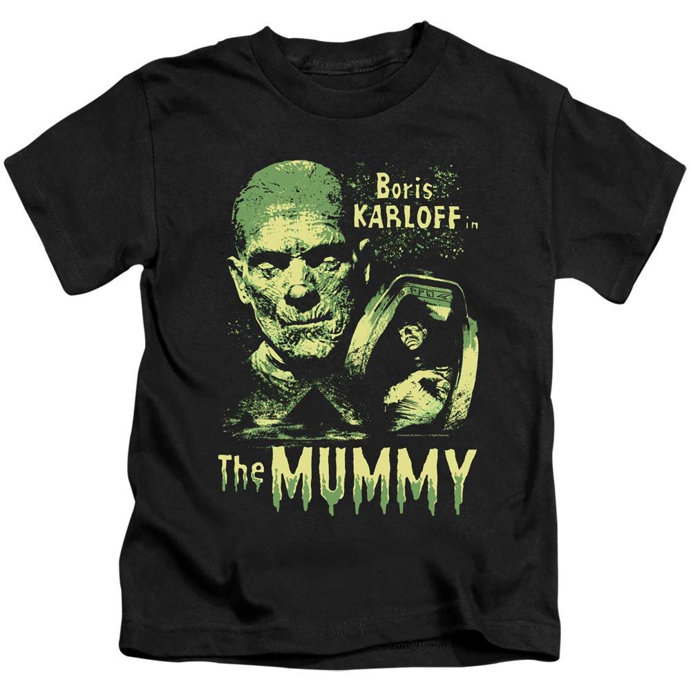 A&E Designs The Mummy Boys T-Shirt Boris Karloff Black Tee, 4