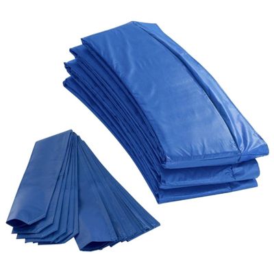 Outdoor Heights Trampoline Appearance Replacement Set, 11' Round Safety Pad with 8-Foam Sleeve Concealers - Blue