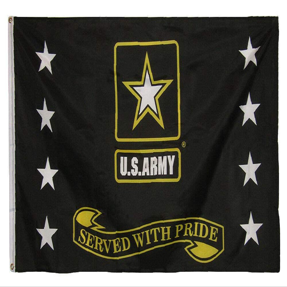 American Wholesale 3x5 3'x5' Army Star Served with Pride Military Flag Banner Polyester