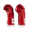 Fairtex BGL6 Handmade Leather Gloves| Optimal fist Closure with a Locked-Thumb Design| Premium Leather |Triple-Layered Foam |Lace-up Closure. Ideal for Boxing, MMA, and Kickboxing.(Red/10oz) view 3