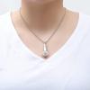 zeqingjw Microphone Cremation Jewelry for Ashes Urn Pendant Necklace with Crystal Stainless Steel Keepsake Memorial Ash Jewelry (Customize) view 4